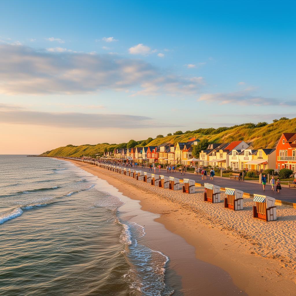Dahme Promenade und Strand an der Ostsee